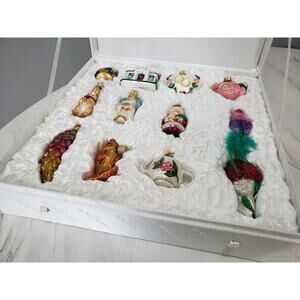 STUNNING Old World Christmas Brides Collection Wedding Gift Ornament Set Tree